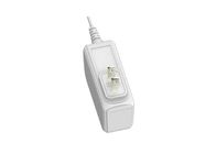 18W / 24W White US 2 Pin Wall Mount Power Adapter With Input 90 - 264Vac
