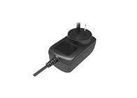 White / Black Wall Mount Power Adapter With Universal Plug , 24V 0.5A / 12V 1.5A