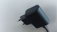 EU Plug 5W 9W 12W Black Universal AC Power Adapter with CE GS approvals