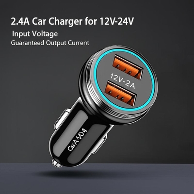 Buy Dual USB Car Charger 12V-24V Input 2.4A 3.0A Output online manufacture