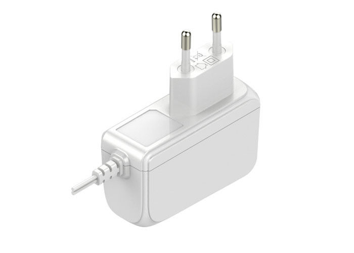 12V 2A AC Wall Mount Power Adapter , White 2000ma Switching Power Adapter