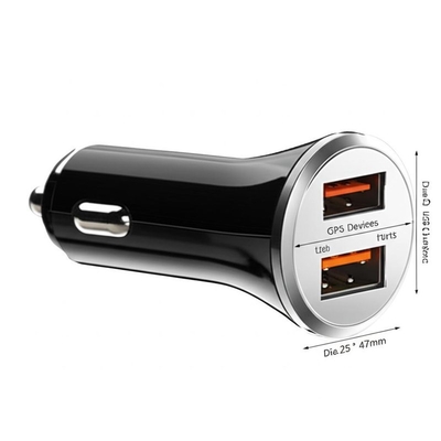 Good price Dual USB Car Charger 2.4A 3.0A for 12V-24V Input online