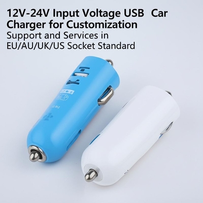 Good price Dual USB Car Charger 2.4A 3.0A Output for 12V-24V Input EU/AU/UK/US online
