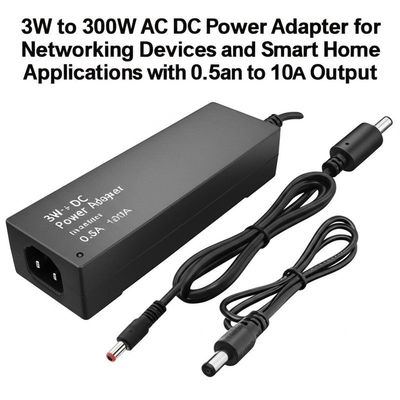 Good price 3W to 300W AC DC Power Adapter for Networking Devices and Smart Home Applications with 0.5A to 10A Output online
