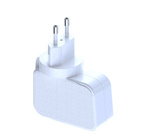 Good price PVC Universal Power Plug Adapter , EU Ac Adapter Power Supply 45W GAN PD Power online