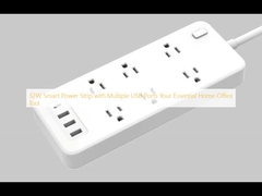 32W Smart Power Strip with Multiple USB Ports Your Essential Home Office Tool