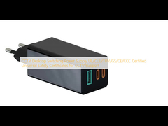CCTV Desktop Switching Power Supply UL/CUL/TUV/GS/CE/CCC Certified Universal Safety Certificates for CCTV Support